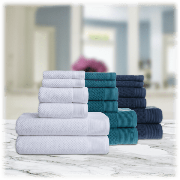 MorningSave Nottingham 6Piece Luxury Cotton Towel Sets