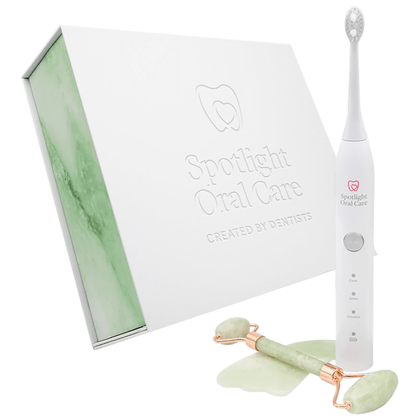 Spotlight Oral Care Sonic Toothbrush, Teeth Whitening Kit & Jade Facial Roller