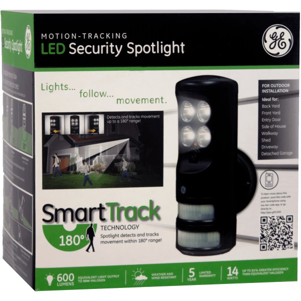 GE Motion Tracking LED Security Spotlight