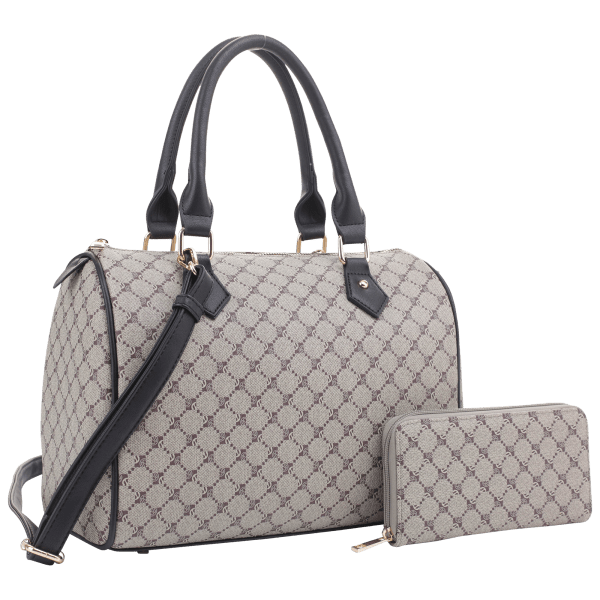 Meh: Malibu Skye Signature Print Satchel with Wallet