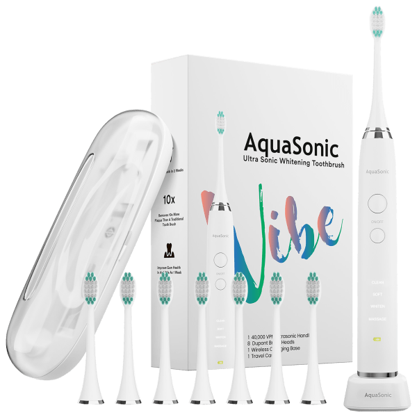 AquaSonic VIBE Series Ultrasonic Whitening Toothbrush