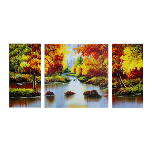 MorningSave: Weico Hand Painted Forest Trees Oil Painting Canvas