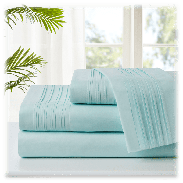 Spirit Linen Home Pleated Sheet Set