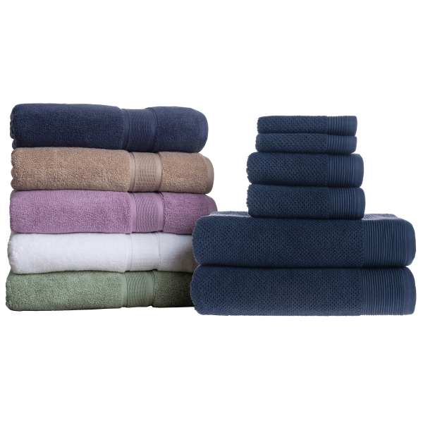 Nottingham Creekside or Parkwood 6-Piece Luxury Cotton Towel Sets