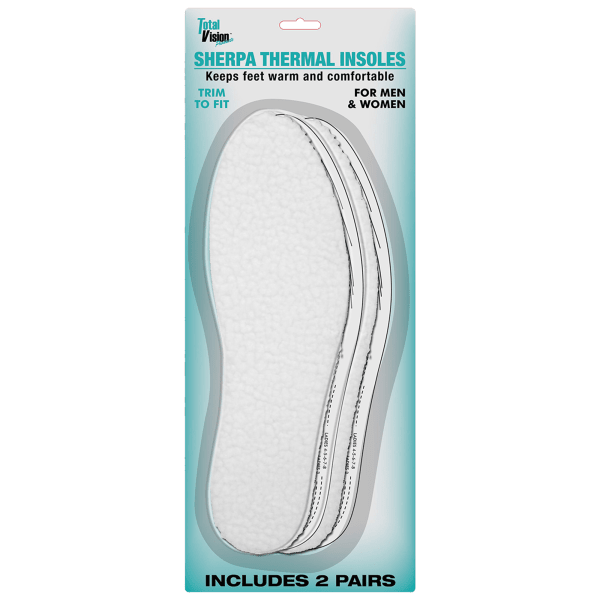 2-Pack: Unisex Sherpa Thermal Insoles