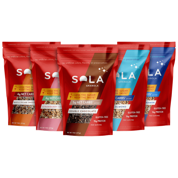 6-Pack: Sola Low Carb Gluten-Free Granola (11 oz bag)