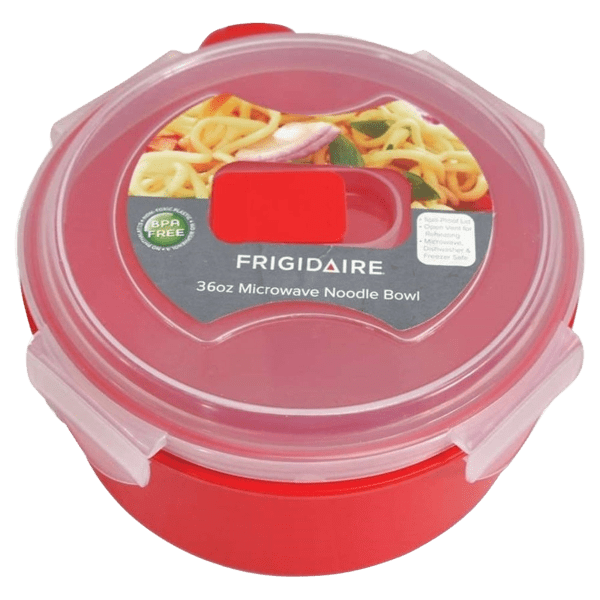 2-Pack: Frigidaire 36oz Microwavable Noodle Bowls with Lids