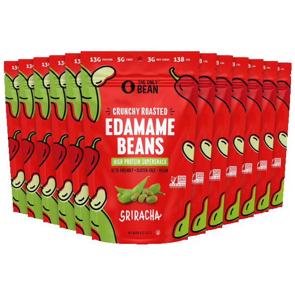 12-Pack: The Only Bean Dry Roasted Edamame Beans (BB 6/12/2022)