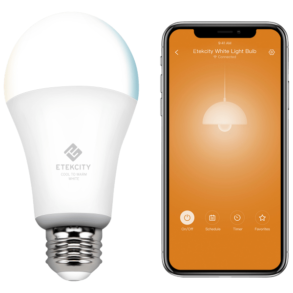 6-Pack: Etekcity Smart Cool-to-Warm Tunable Smart WiFi LED A19 Light Bulbs