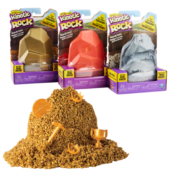 3-Pack: Spin Master Assorted Kinetic Rocks