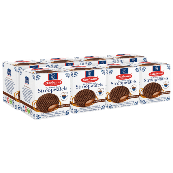 64-Pack: Daelmans Jumbo Stroopwafels (Chocolate or Honey)
