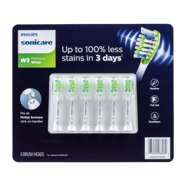 Meh 6Pack Philips Sonicare W3 Premium White Replacement Toothbrush Heads