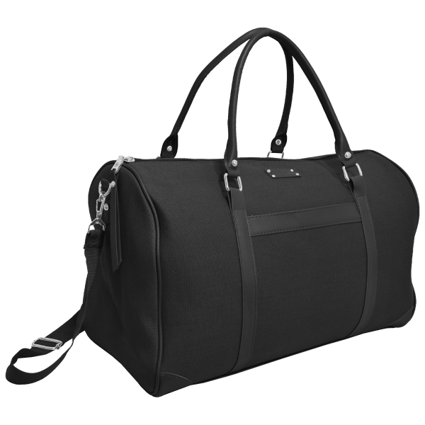 MorningSave: Adrienne Vittadini Black Handle Canvas Weekender Duffel