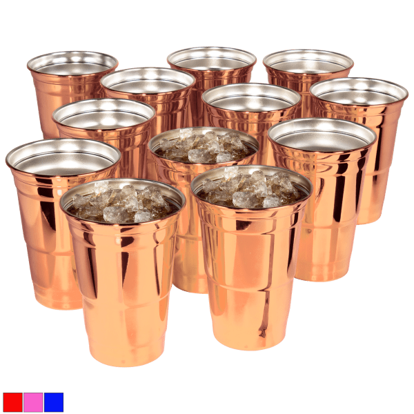 12-Pack:  Arctica 15oz Stainless Steel Reusable Party Cups