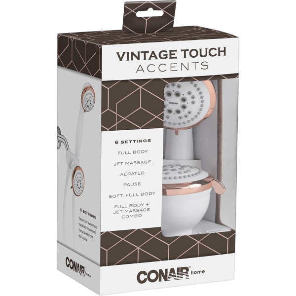 MorningSave Conair Vintage 6Setting 2in1 Showerhead / Handheld
