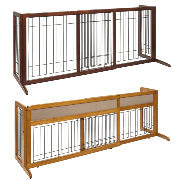 Hardwood Freestanding Pet Barrier by Richell