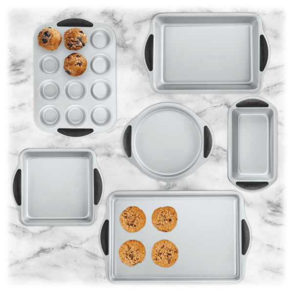 MorningSave Cuisinart 6Piece Easy Grip Nonstick Bakeware Set With