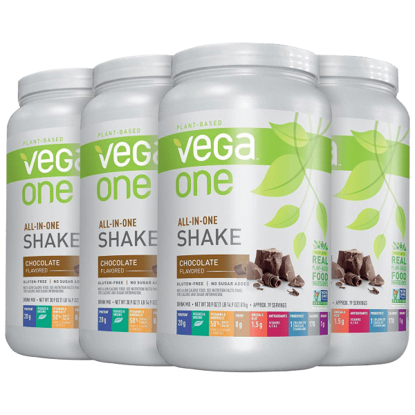 4-Pack: Vega One All-In-One Meal Replacement & Protein Shake (7.72lb Total)