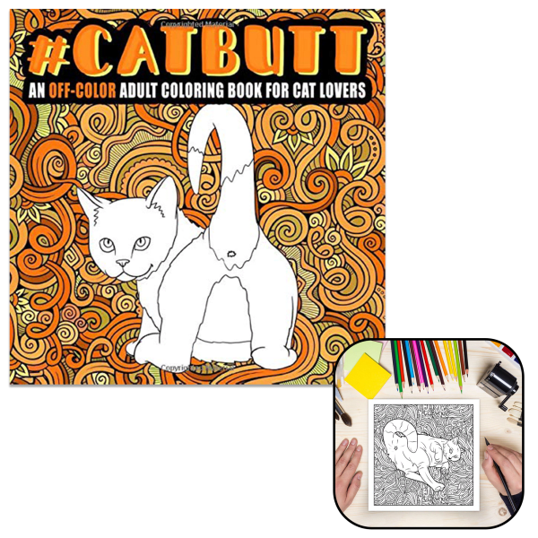 Cat Butts Coloring books: A Hilarious Coloring Gift for Adult Coloring book  for Cat lovers (Paperback)
