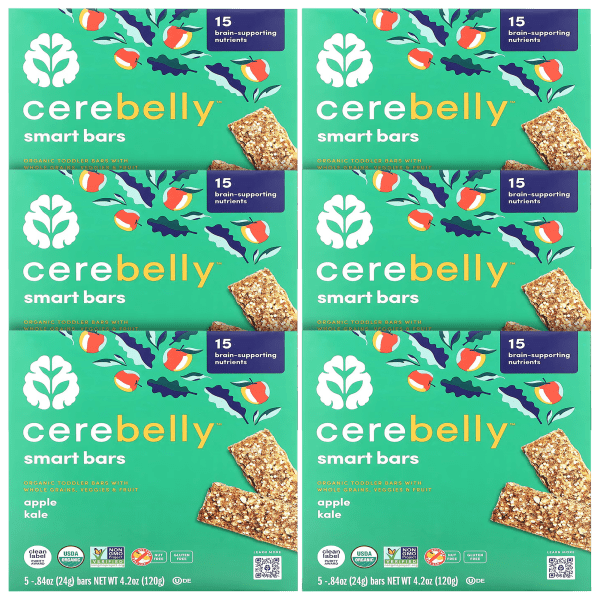 thumbnail image 2 of 2 Pack) Cerebelly Organic Smart Bar, For Toddlers, Strawberry Beet, 5 Count 2 of 12
