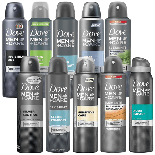 10-Pack: Dove Antiperspirant Spray for Men