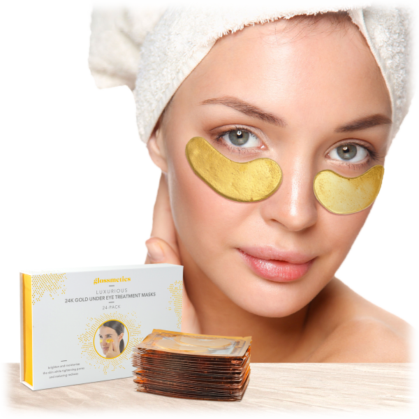 Glossmetics 24K Gold Under Eye Collagen Treatment Masks (24 Pairs)