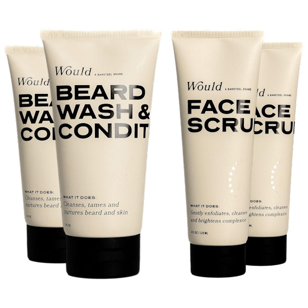 Meh: 4-Pack: Would Face Scrub and/or Beard Wash