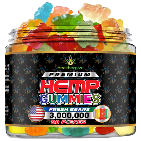 Healthergize Hemp Gummies 12 Flavor Bears