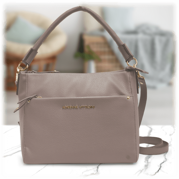 MorningSave Adrienne Vittadini Pebble Grain Shoulder Bag