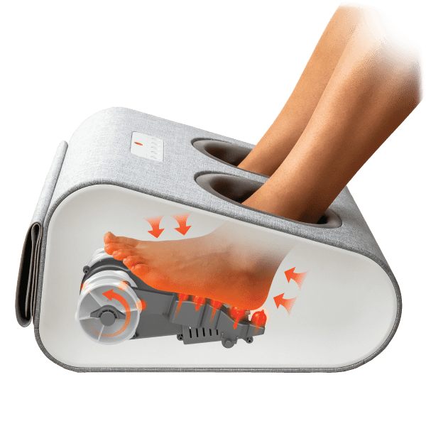 SideDeal Sharper Image Shiatsu Compression Foot Massager with Heat