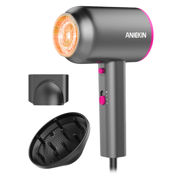 ANIEKIN Ionic Professional Hair Dryer with Attachments