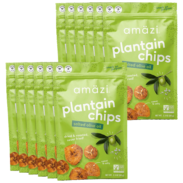 Pick-Your-12-Pack: Amazi Dried Jackfruit & Plantain Snacks