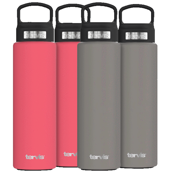 4-Pack: Tervis 24 oz Powder Coated Triple Insulated Stainless Steel Tumblers