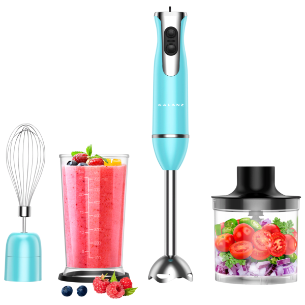 MorningSave Galanz 4in1 Immersion Hand Blender & Food Chopper with Whisk