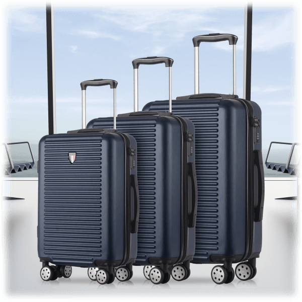 Meh TUCCI Italy 3Piece Locking Luggage Set