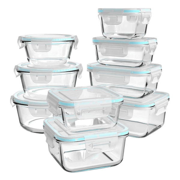 MorningSave: Ailtech 18 Piece Borosilicate Glass Food Storage with Easy ...