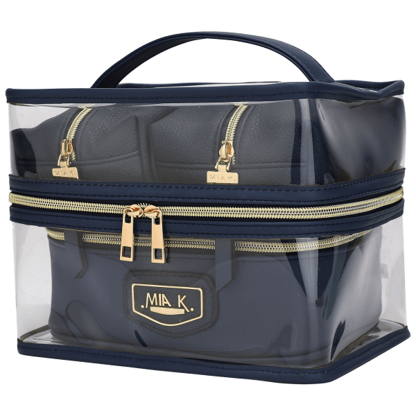 MorningSave MKF Collection Emmy 4Piece Clear Cosmetic Case Set by Mia K