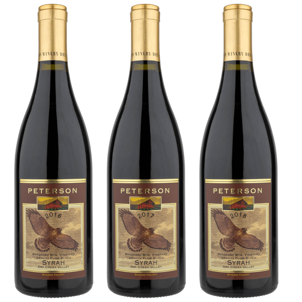 Peterson Bradford Vineyard Estate Syrah Vertical