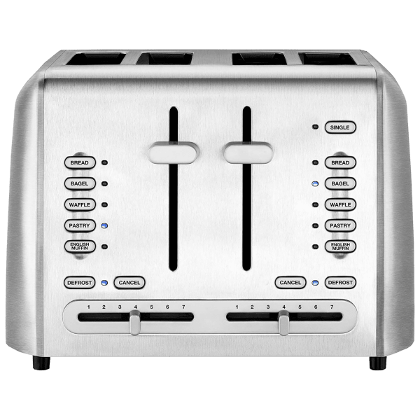 Morningsave cuisinart custom select 4 slice toaster with dual control