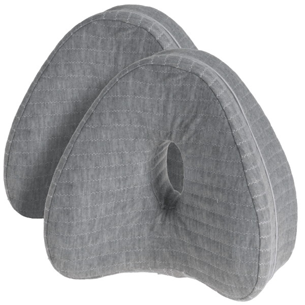 2-Pack: Nue By Novaform Heart Shaped Knee Pillow With Antimicrobial Cool Cover