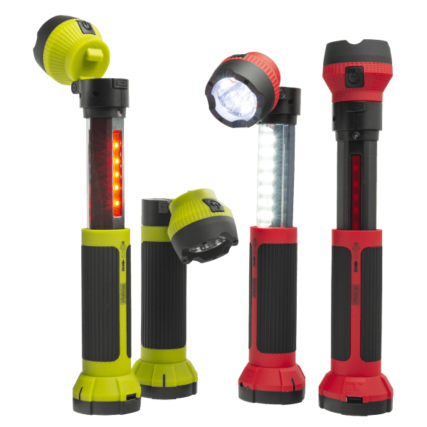2-Pack MobilePower Rechargeable & Extendable LED Worklights with Swivel Head
