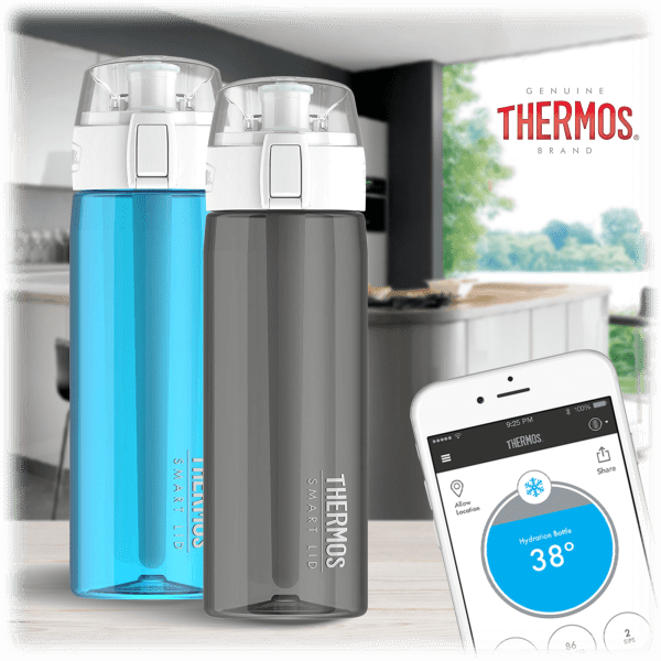 Thermos connected hydration bottle