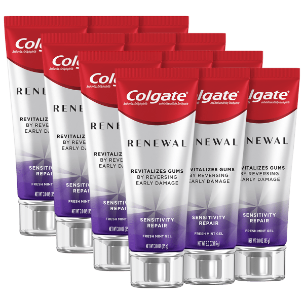 12-Pack: Colgate Renewal Sensitivity Repair Gel Toothpaste in Fresh Mint