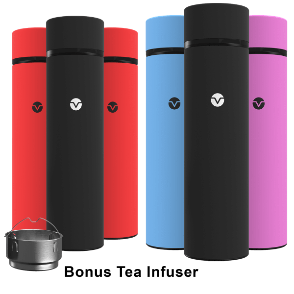 3-Pack: Vremi 17oz Premium Hot/Cold Double Walled Insulated Thermos