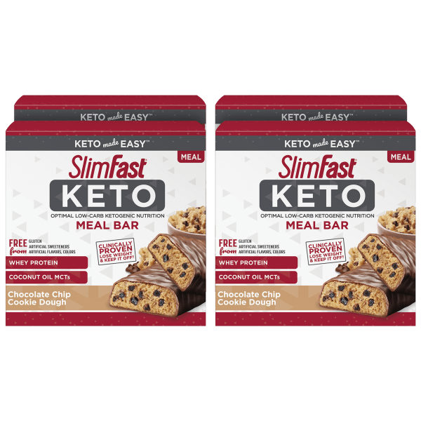 MorningSave: 20-Pack: Slimfast Keto Chocolate Chip Cookie Dough Meal ...