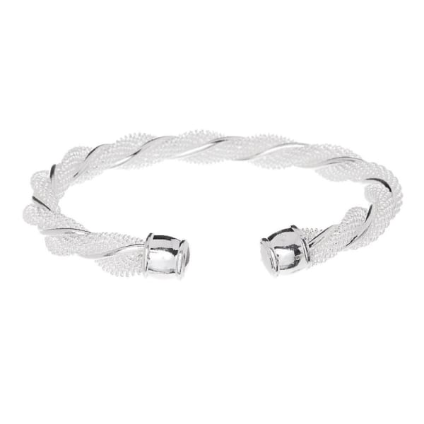 MorningSave: Nevaeh .925 Sterling Silver Plated Wrap Bracelet