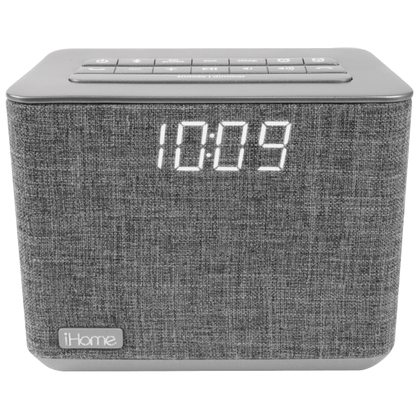 iHome Dual Alarm Bluetooth Clock Radio with USB Charging