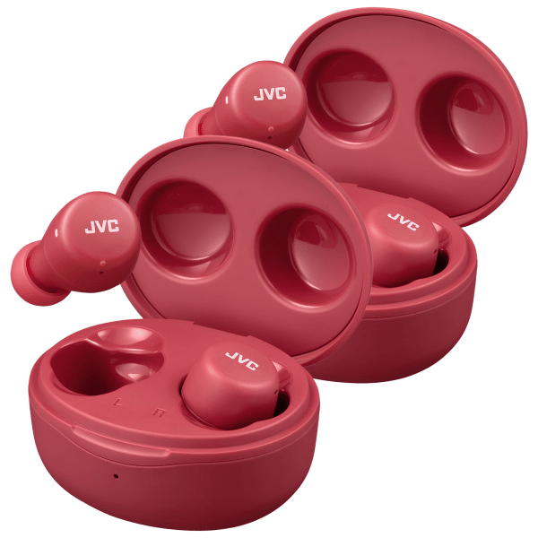 2-Pack: JVC Gumy 5-Hour True Wireless Stereo In-Ear Headphones (Red)