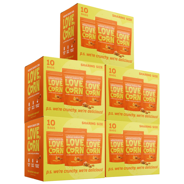 50-Pack: Love, Corn Cheezy Premium Snacking Corn (1.6 oz)