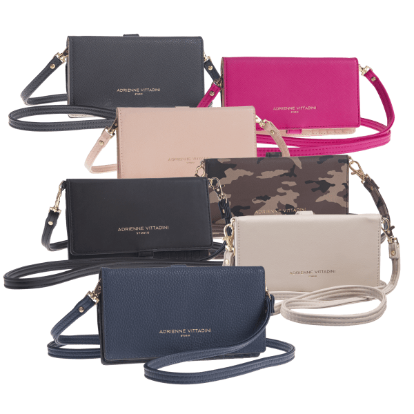 Adrienne Vittadini Charging Wallet w/ RFID Protection & Phone Pouch